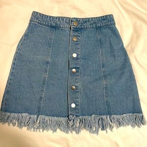 Forever 21 XS/S mini denim skirt
